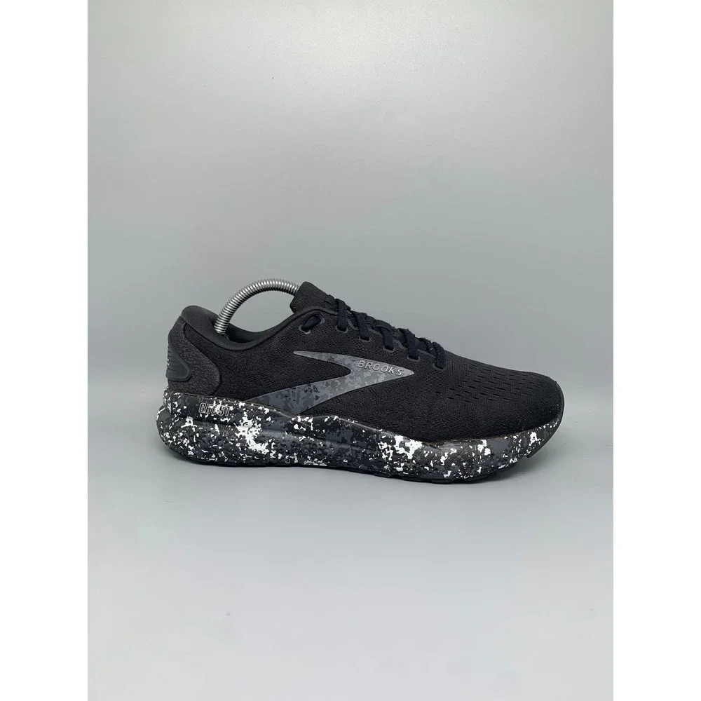 Brooks Ghost 14 Black Speckled Running Shoes 1104181D062 Men's Sz 9.5